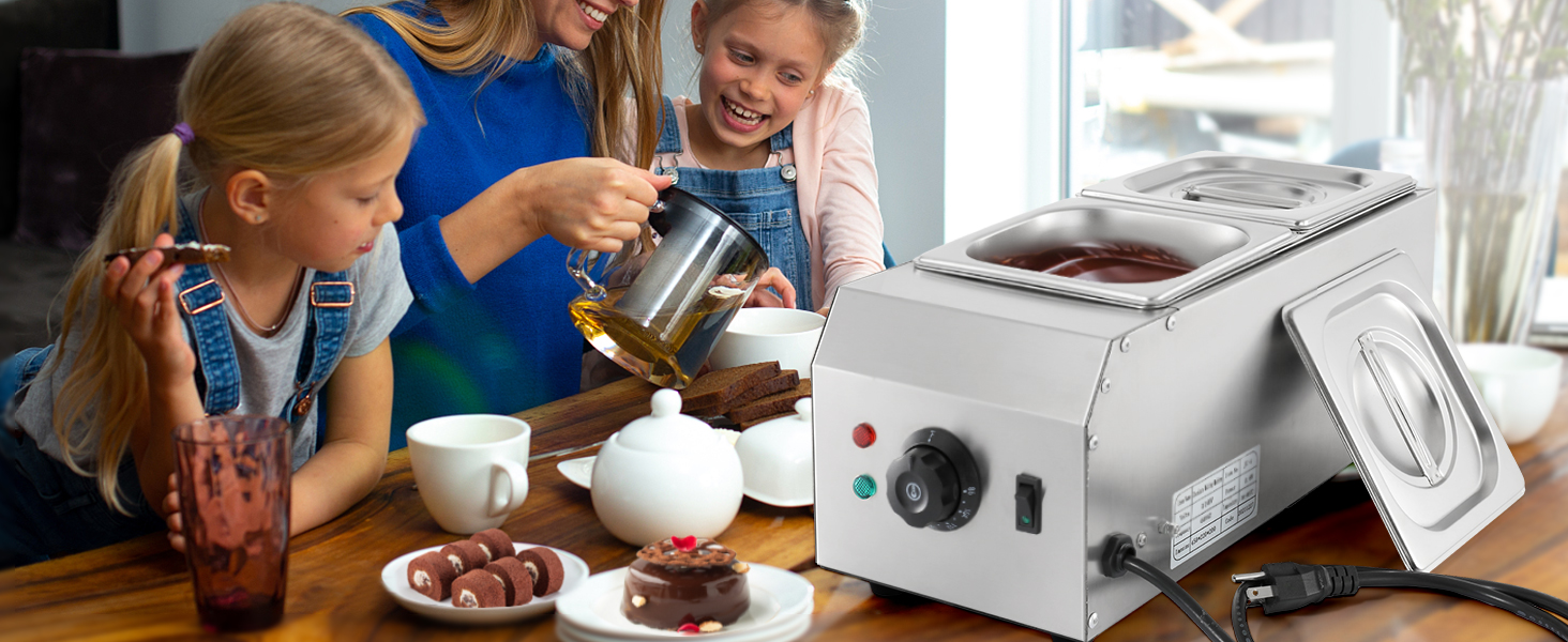 Amazon.com: Dyna-Living Chocolate Melting Pot 2-Tanks Commercial